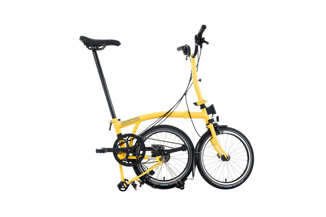 Brompton P Line Urban M4L folding bike in Midnight Black